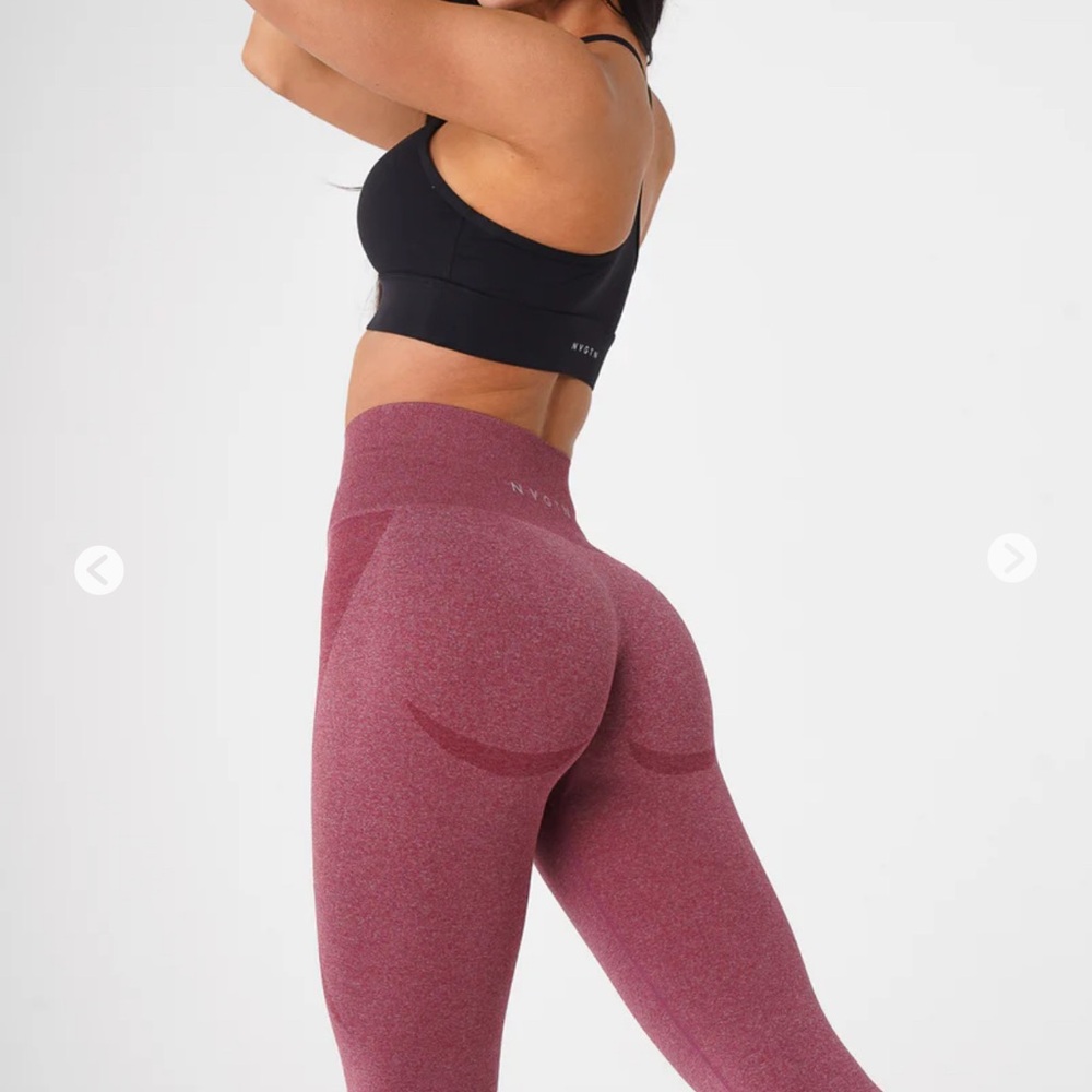 NVGTN Burgundy Seamless Leggings